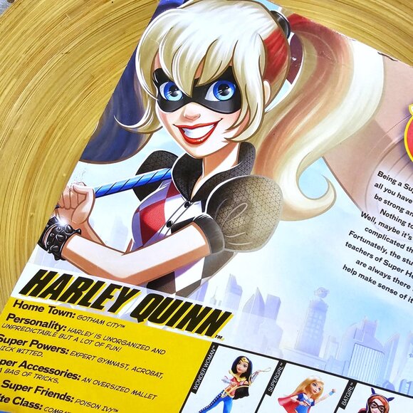 DC Super Hero Girls Harley Quinn 12-Inch Deluxe Collector Doll With Accessories - Picture 7 of 15